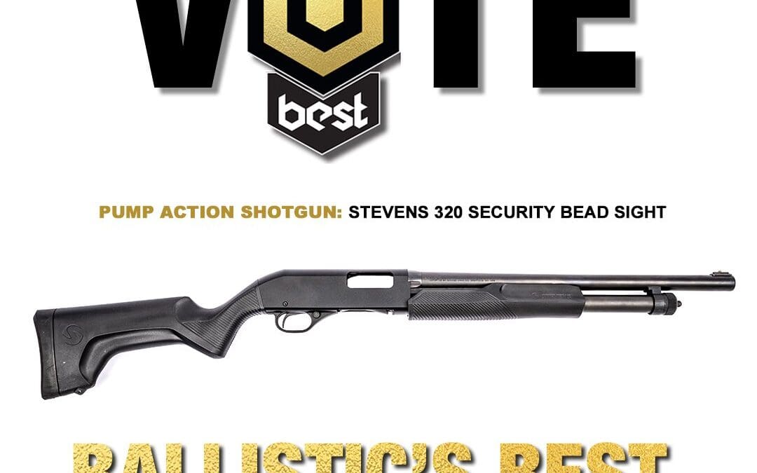 Stevens 320 Security Bead Sight by Savage Arms® Named Finalist for 2023 Ballistics’s Best Readers Choice Awards