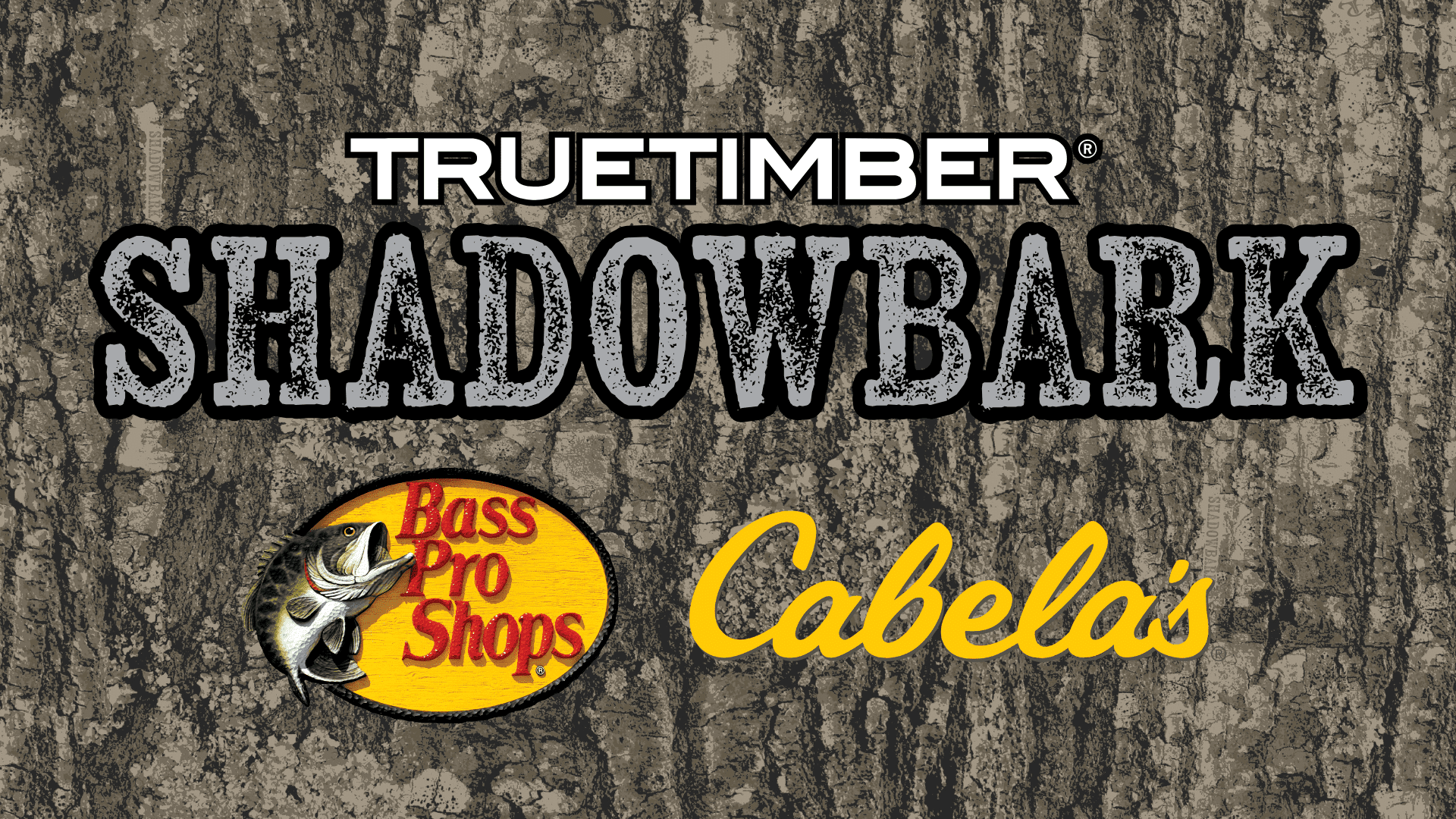 Truetimber Shadowbark at bass pros and cabelas marketing promo