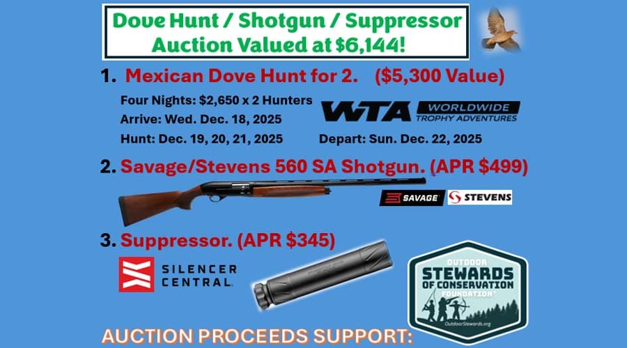 Worldwide Trophy Adventures Donates Hunt in Mexico to Support Outdoor Stewards of Conservation Foundation