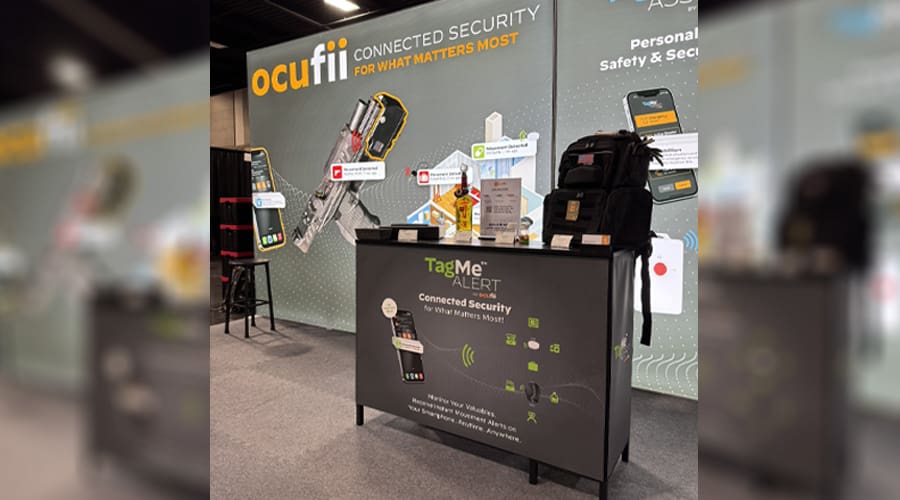 Image of Ocufii booth #906 at GOALS 2025 showcasing TagMe Assist app demo