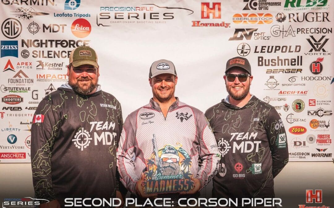 Sierra-Sponsored Shooter Corson Piper Takes Second Place at the MDT Midsummer Madness Match