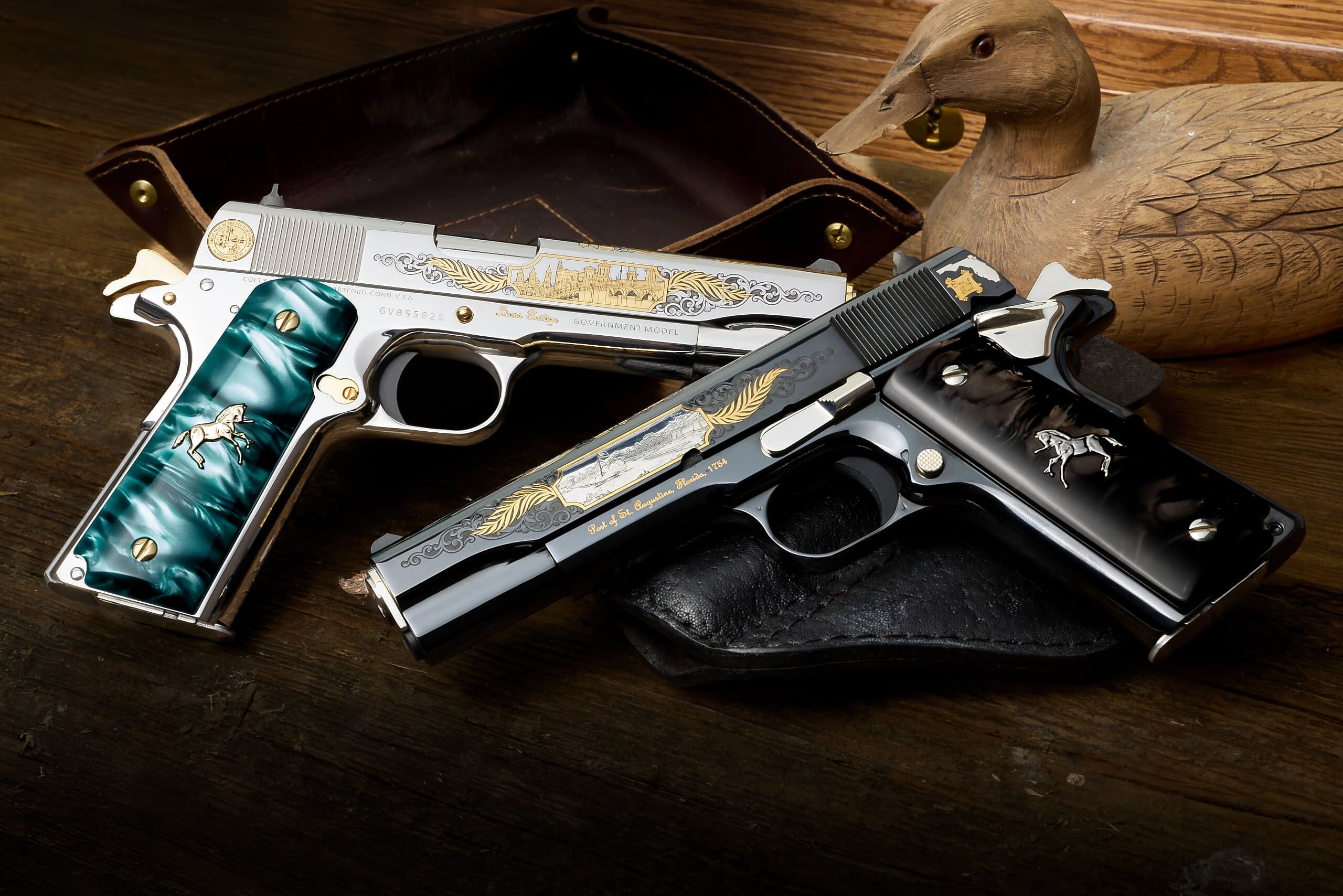 SK Customs Unveils Non-Retail, Limited-Edition Colt 1911 Pistols Honoring St. Augustine at Inaugural Sporting Clays Shoot