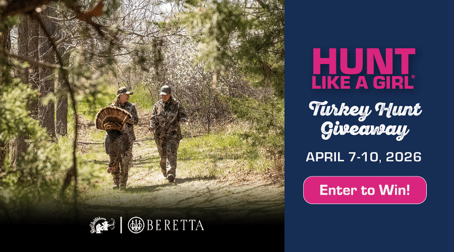 Hunt like a girl marketing promotion graphic