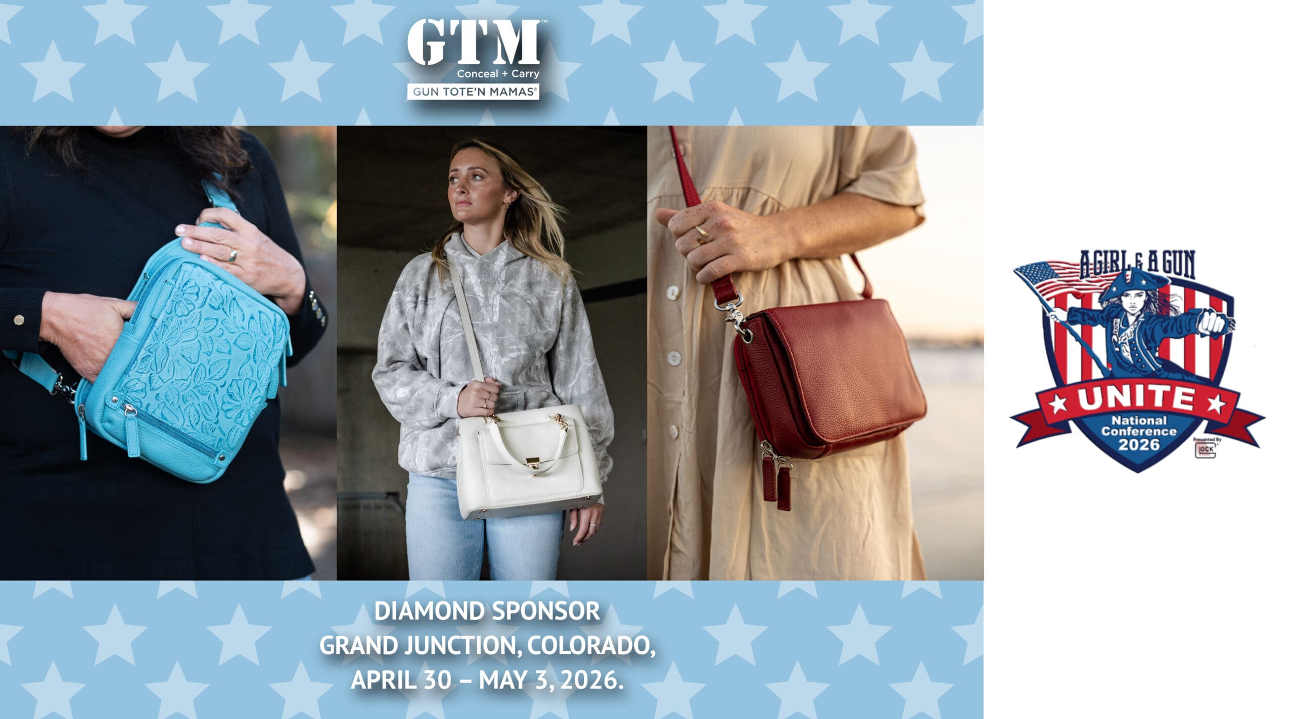 MARKETING promotion for un Tote’n Mamas will appear as a diamond sponsor at the 2026 A Girl & A Gun National Conference