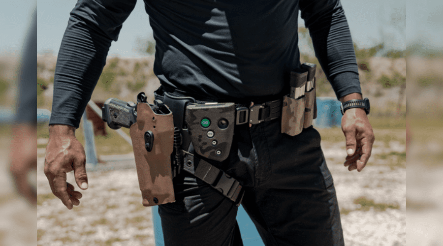 Safariland BASELINE™ Slick and MOLLE gun belts developed with Haley Strategic Partners, featuring lightweight modular design and tactical accessories.